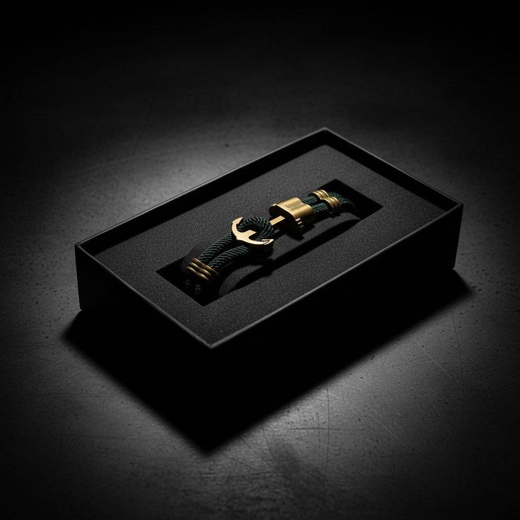 Bracelet ancre vintage bronze 