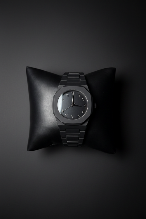 Montre Chiffres Arabes Noire | Mouvement Quartz
